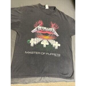 Metallica Master of Puppets Shirt L Tennessee River Tag Vintage Giant Copyright